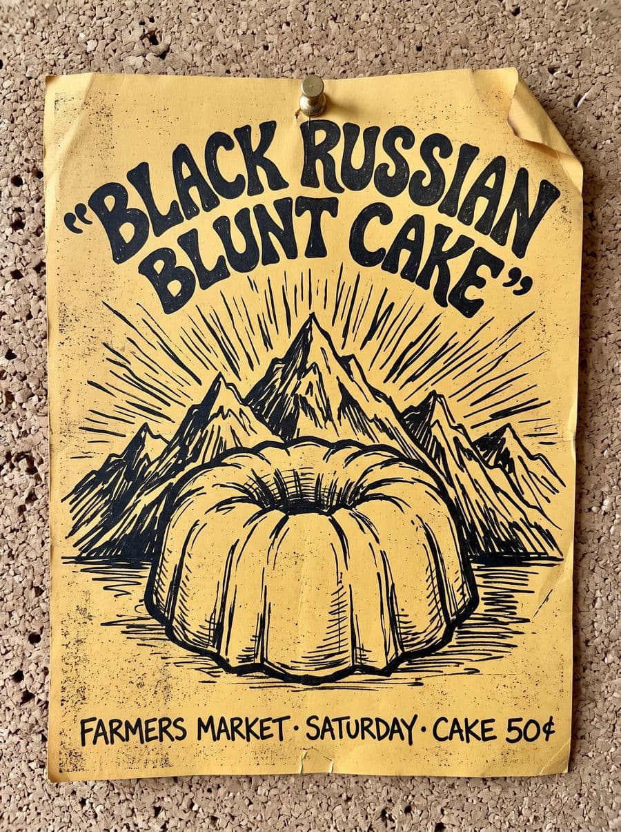 The hand-drawn first flyer, 1978