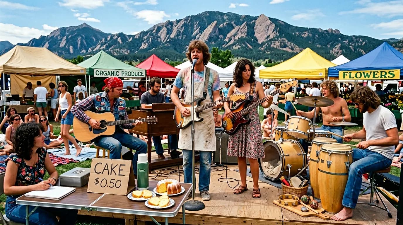 Black Russian Blunt Cake at the Boulder farmers market