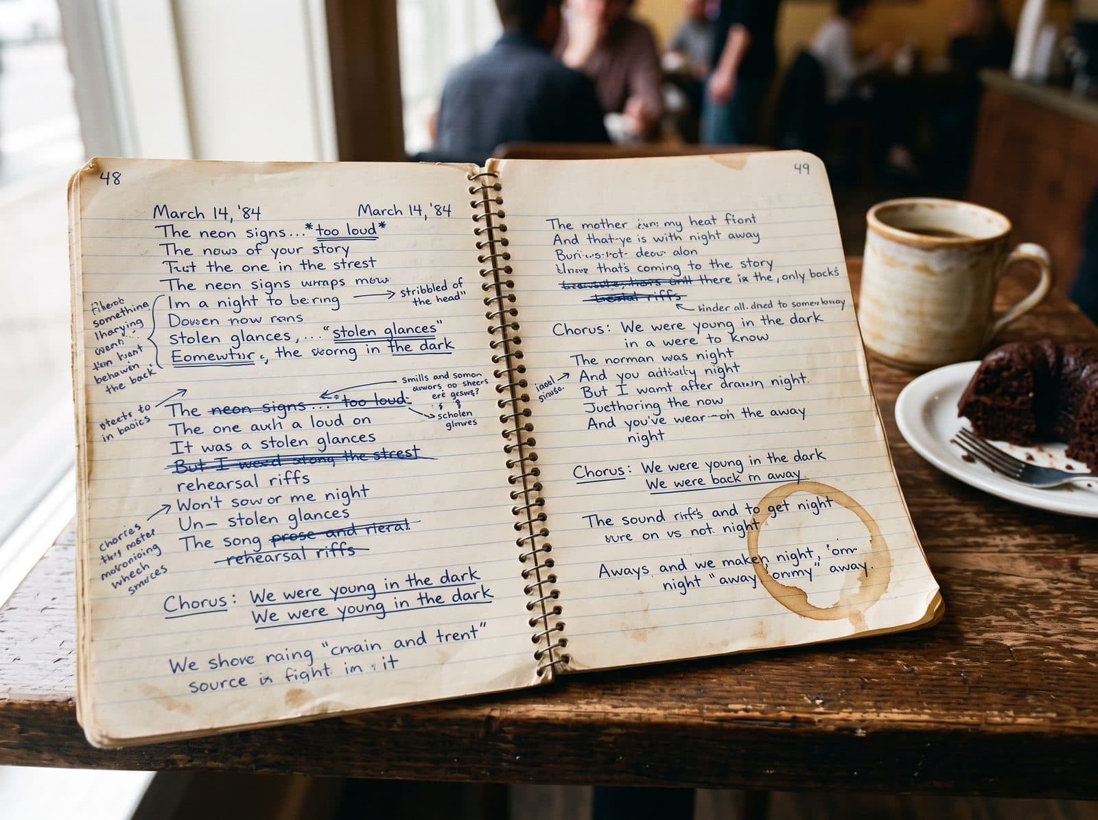 Wren Holloway's spiral notebook